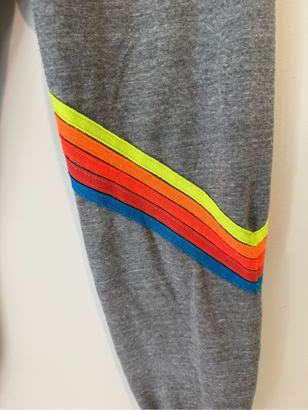Aviator Nation 5- Stripe Grey Sweatpants- Sz L - Picture 3 of 4